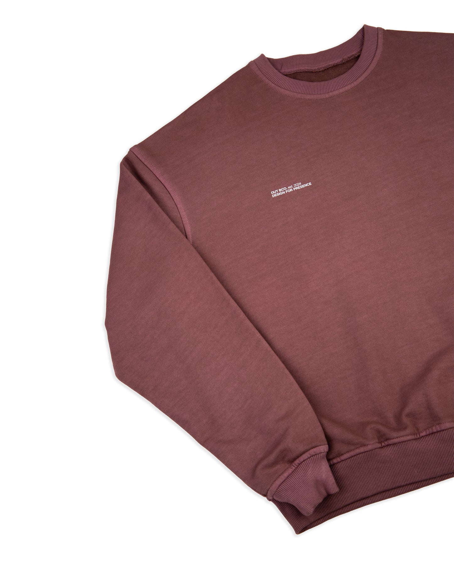 Polerón burdeo mujer