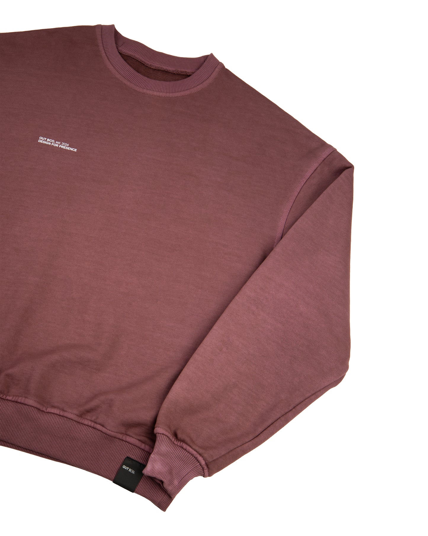 Polerón burdeo mujer