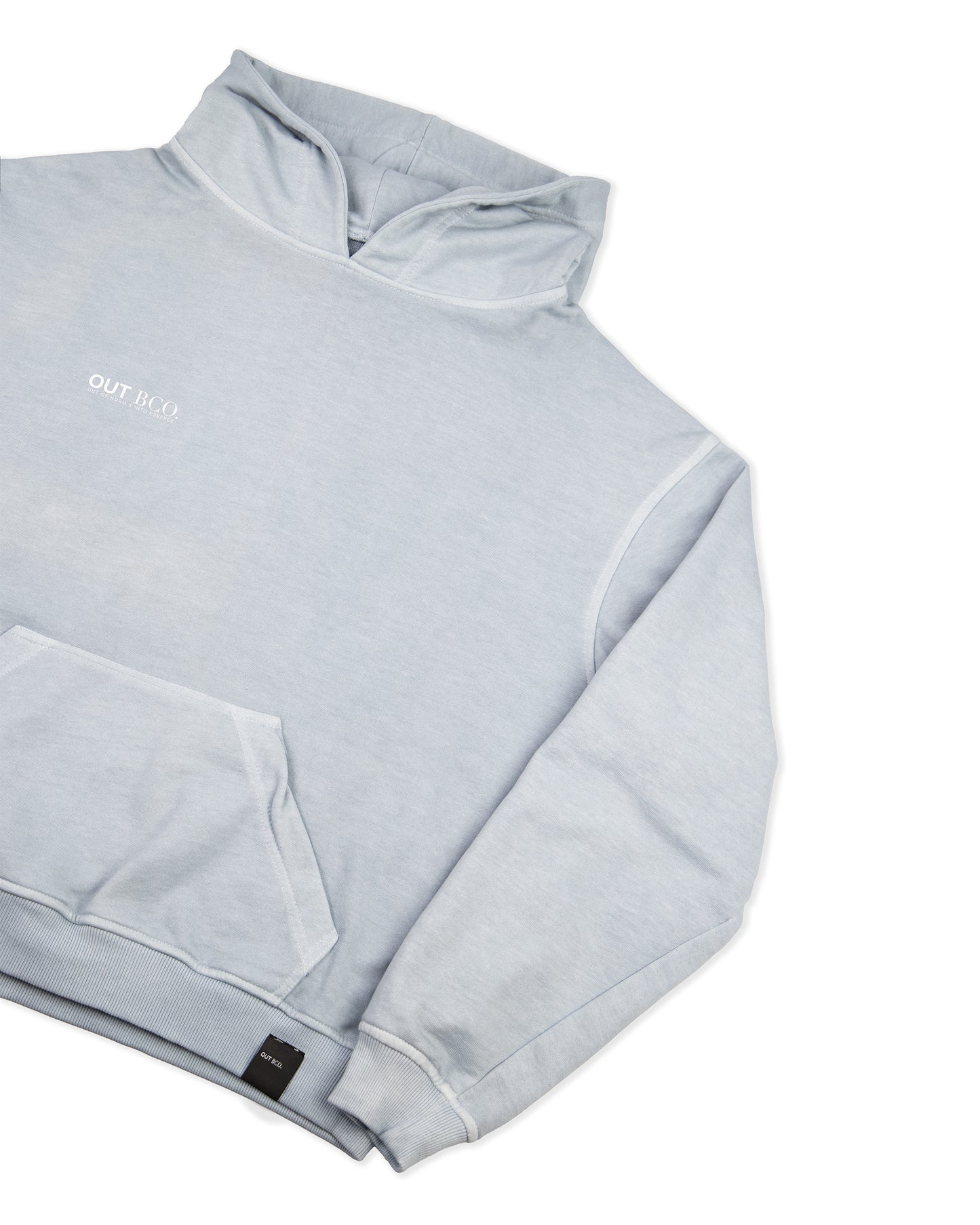 Polerón gorro celeste