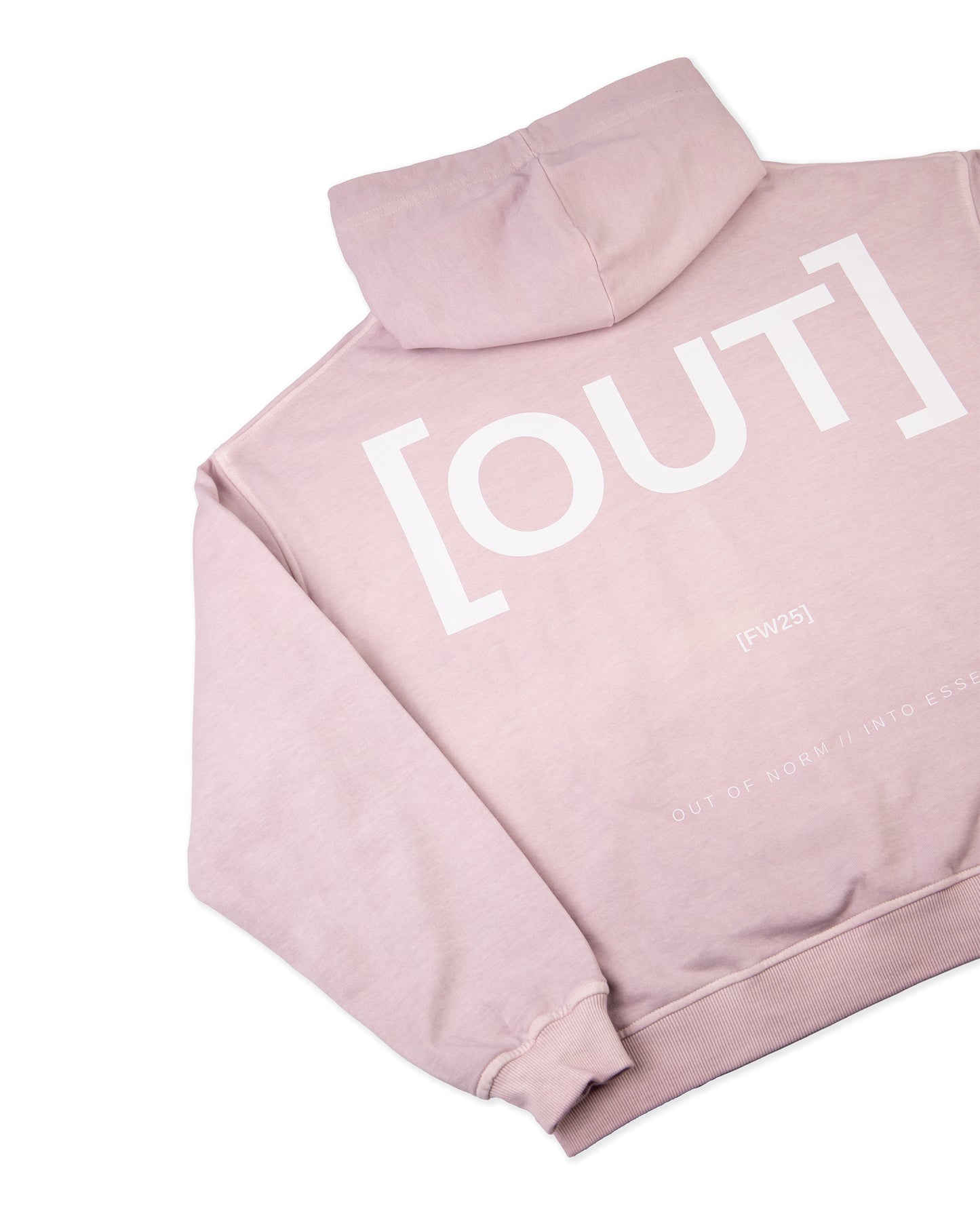 Poleron gorro rosado hombre