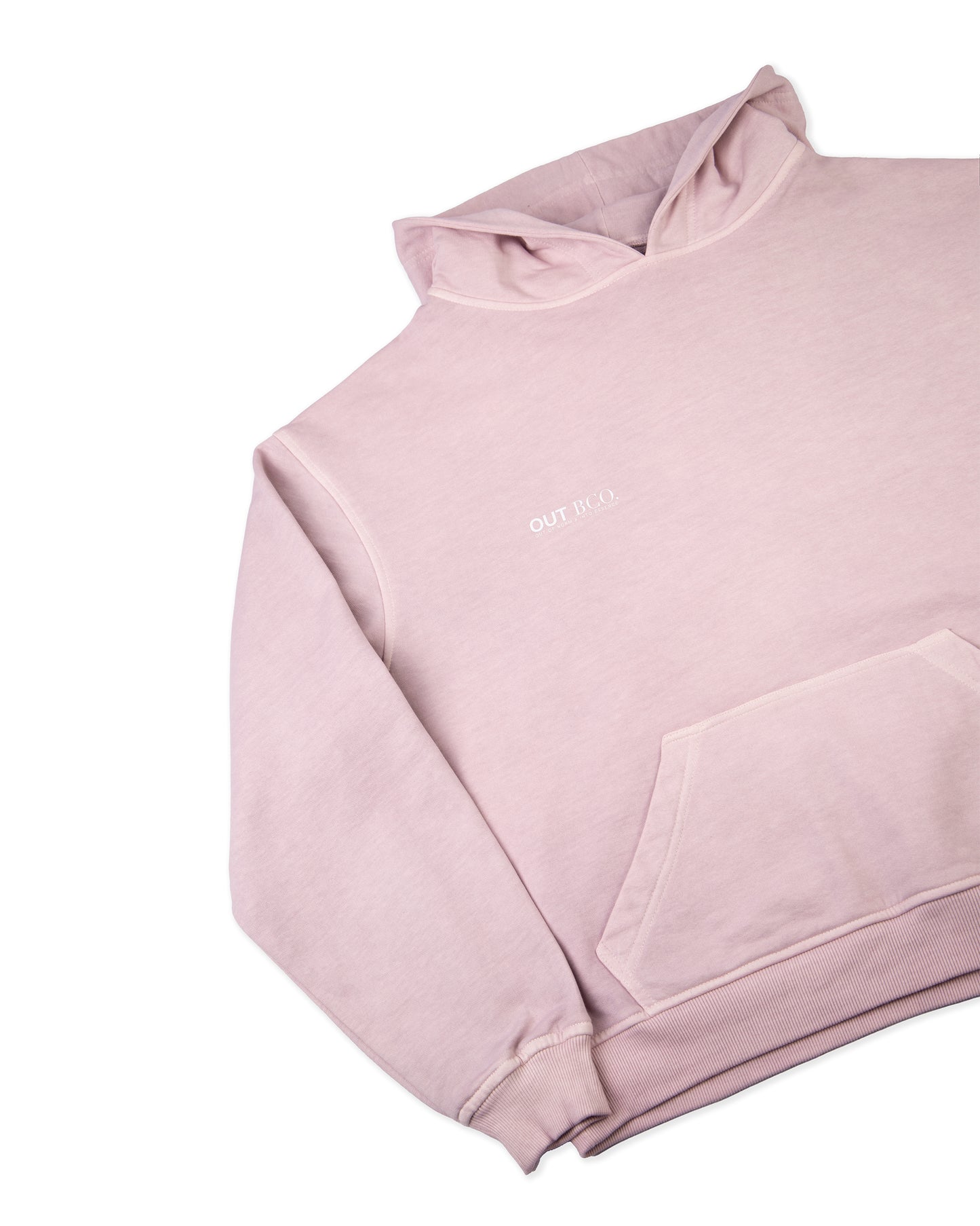 Poleron gorro rosado hombre