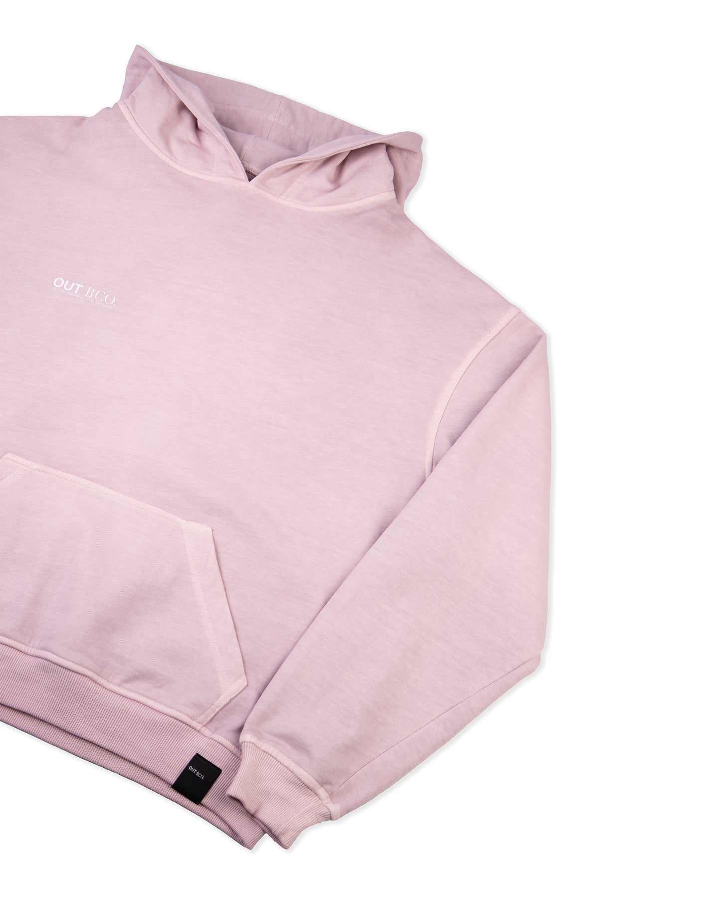 Poleron gorro rosado hombre