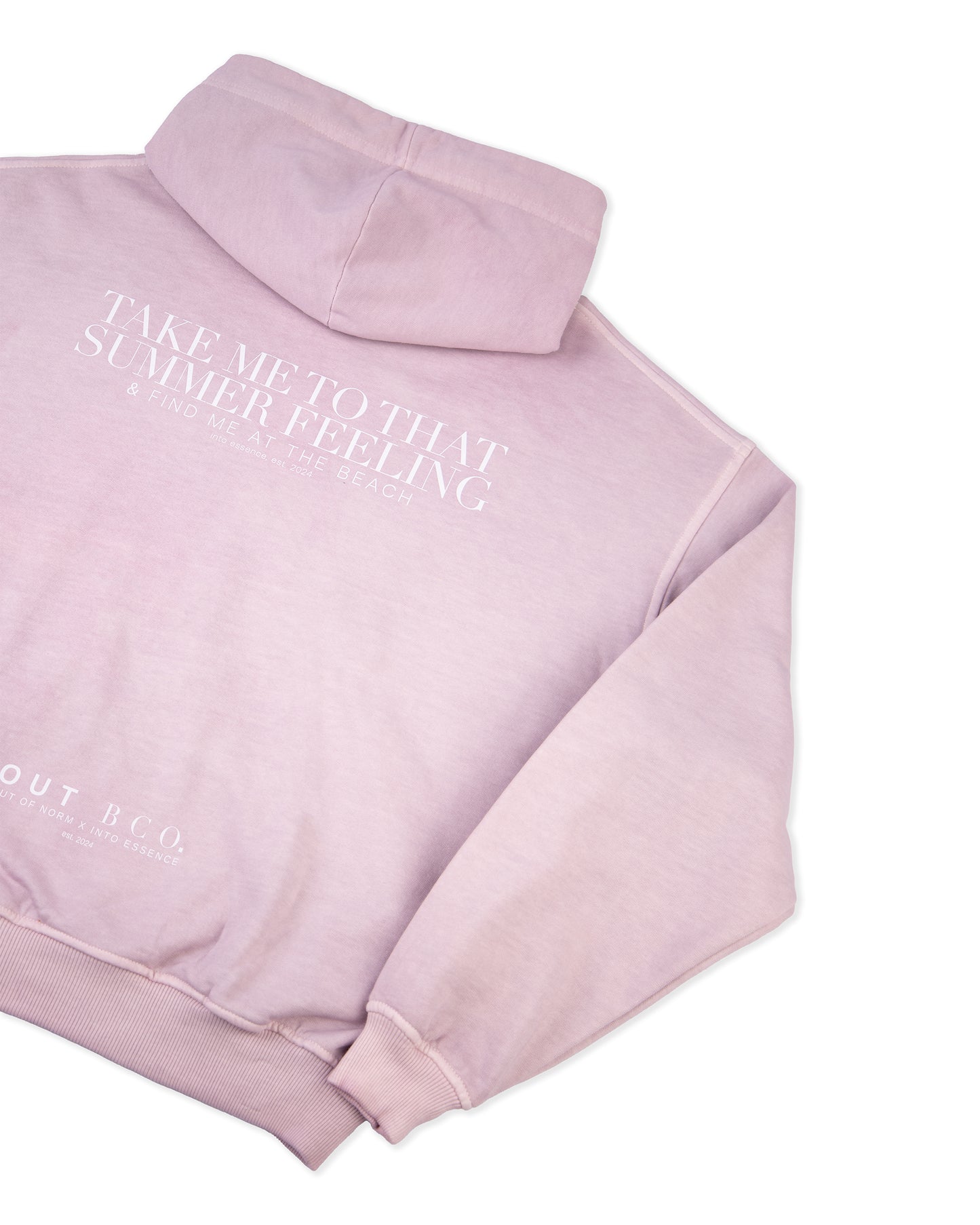 Poleron gorro rosado mujer