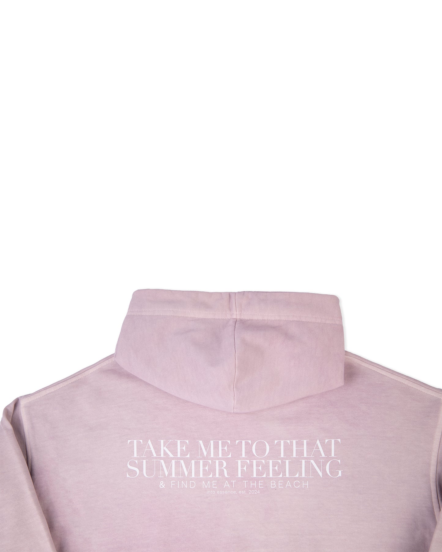 Poleron gorro rosado mujer