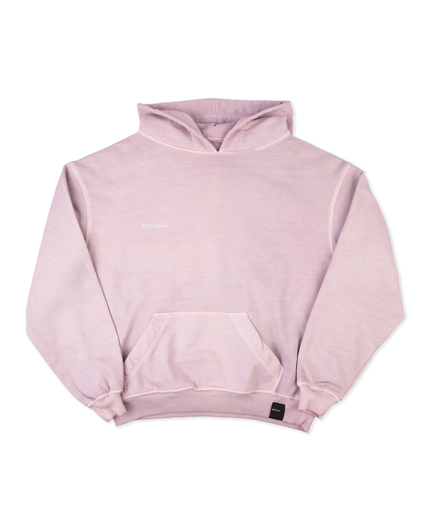 Poleron gorro rosado mujer