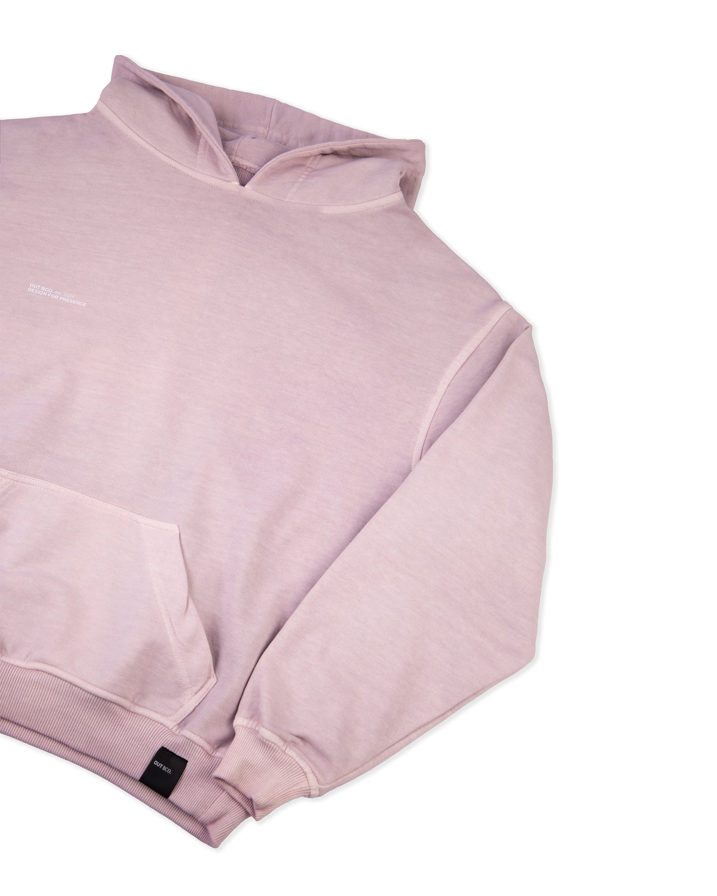 Poleron gorro rosado mujer