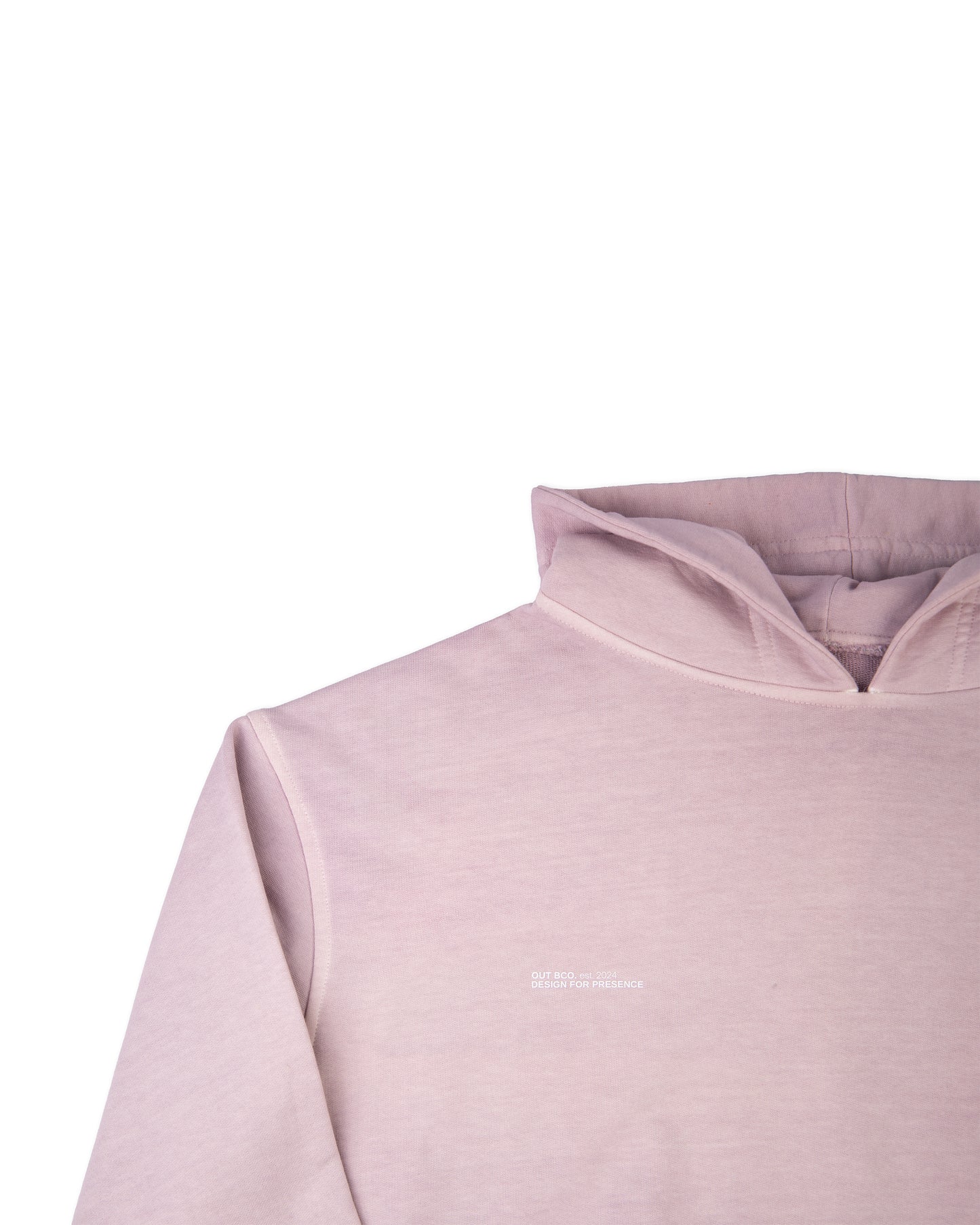 Poleron gorro rosado mujer